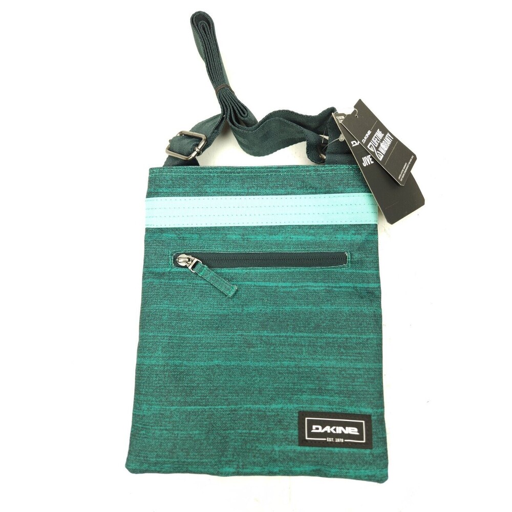 Dakine Jive Crossbody 9x7.5 Adjustable Strap Green Striped Purse Bag